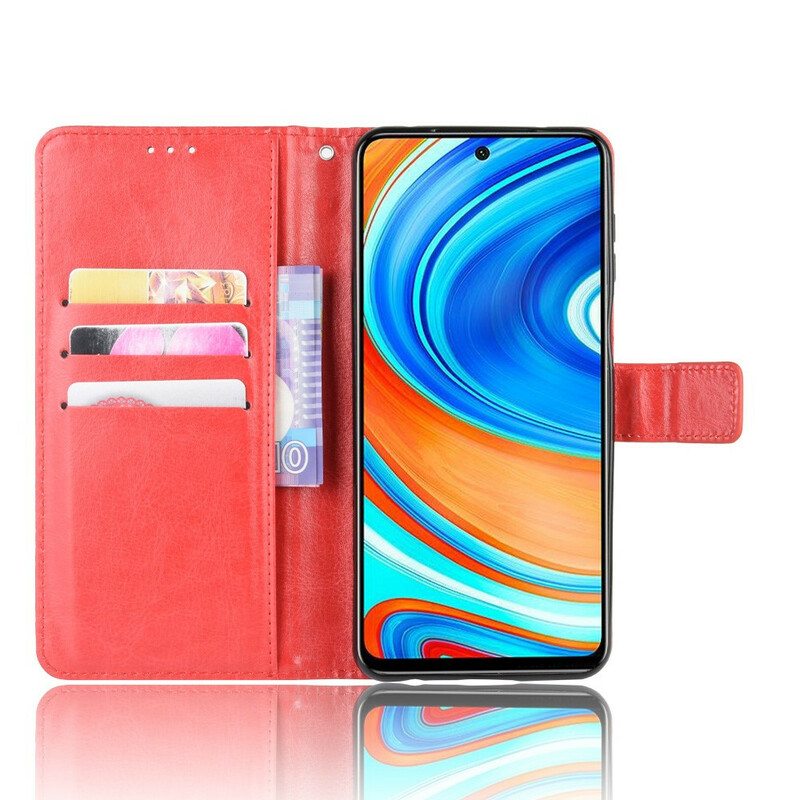 Flip Case Xiaomi Redmi Note 9S / 9 Pro Näyttävä Keinonahka