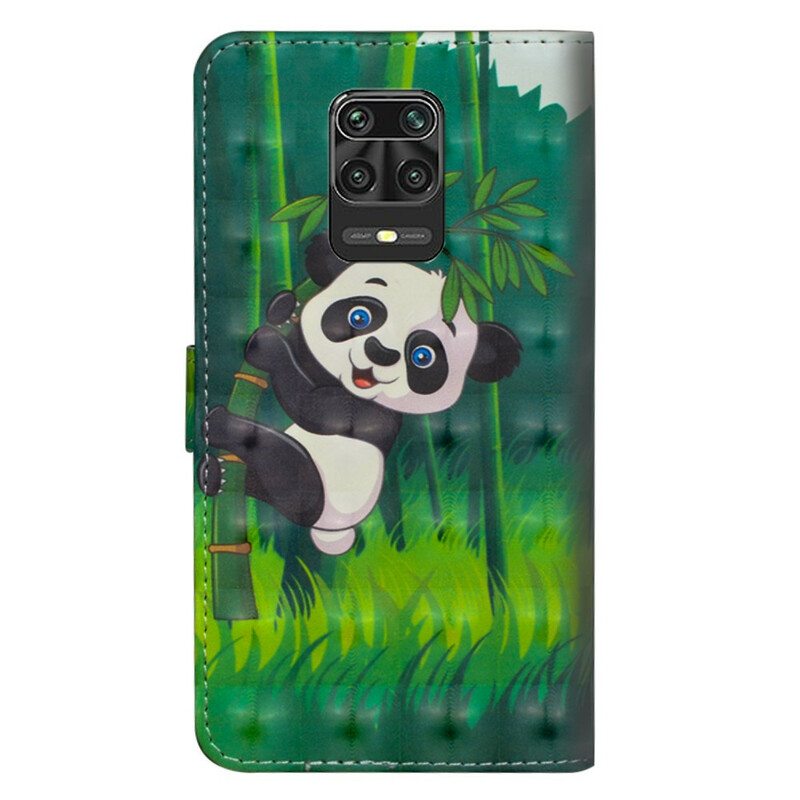 Flip Case Xiaomi Redmi Note 9S / 9 Pro Panda Ja Bambu