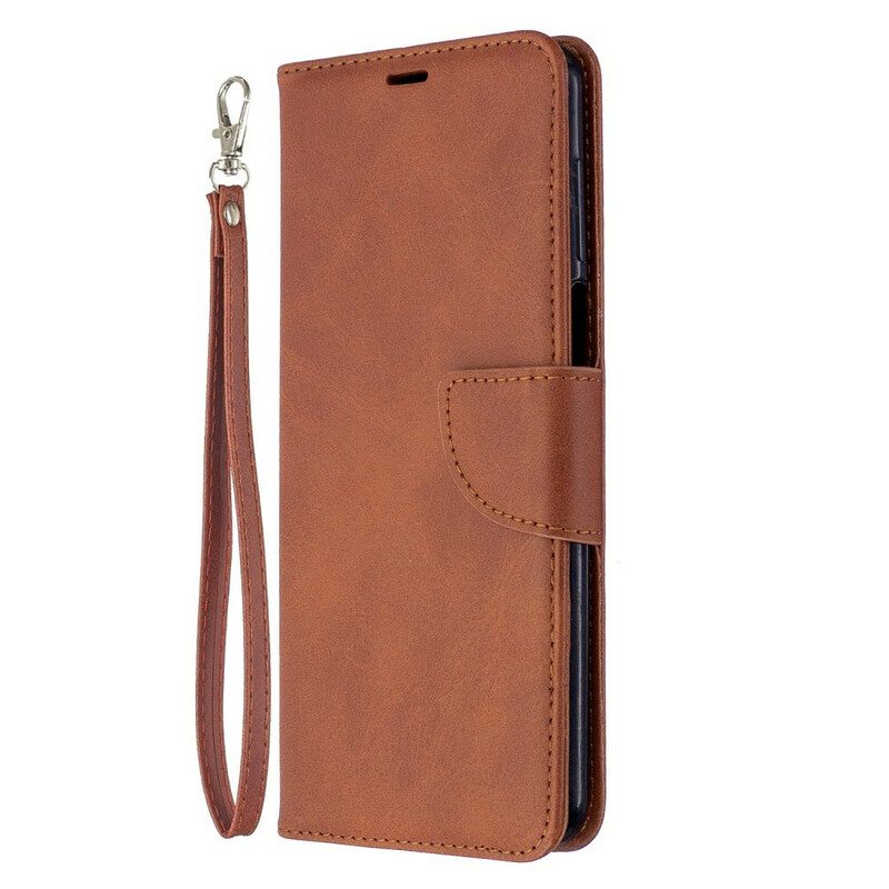 Kotelot Xiaomi Redmi Note 9S / 9 Pro Suojaketju Kuori Strappy Leather Style