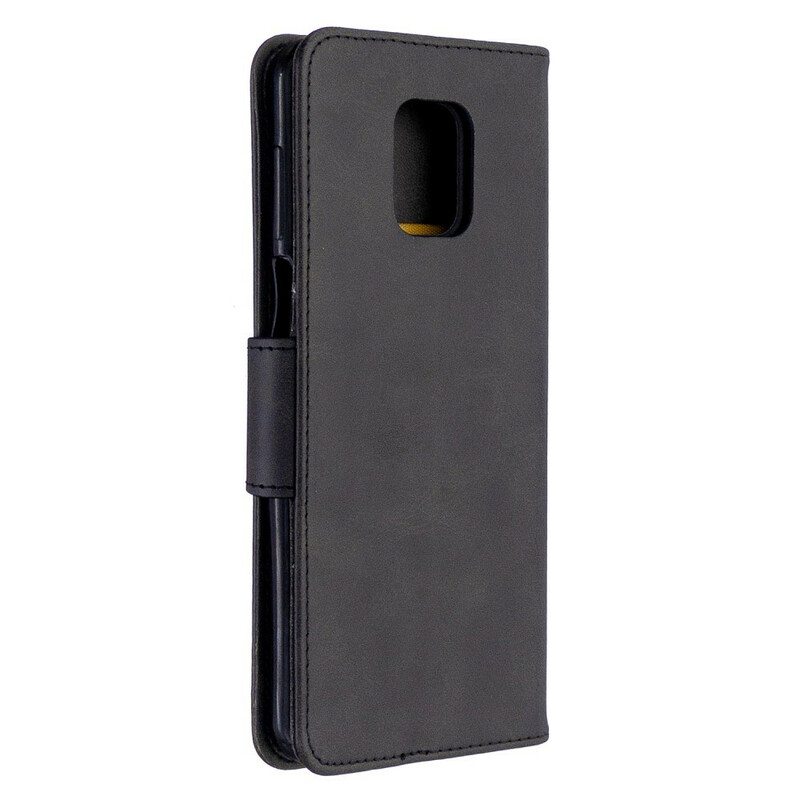 Kotelot Xiaomi Redmi Note 9S / 9 Pro Suojaketju Kuori Strappy Leather Style