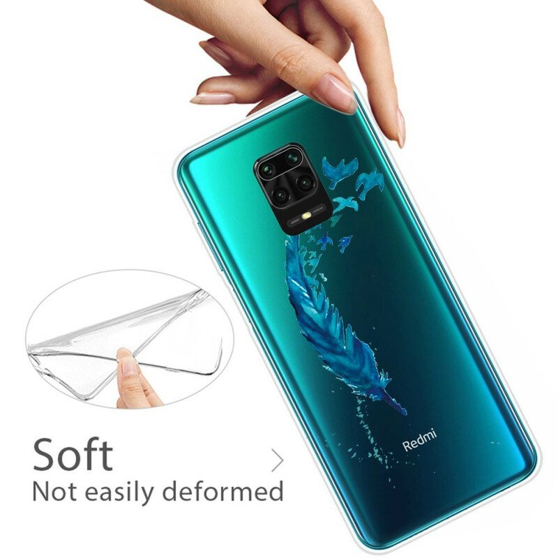 Kuori Xiaomi Redmi Note 9S / 9 Pro Kaunis Sininen Sulka