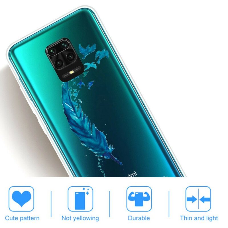 Kuori Xiaomi Redmi Note 9S / 9 Pro Kaunis Sininen Sulka