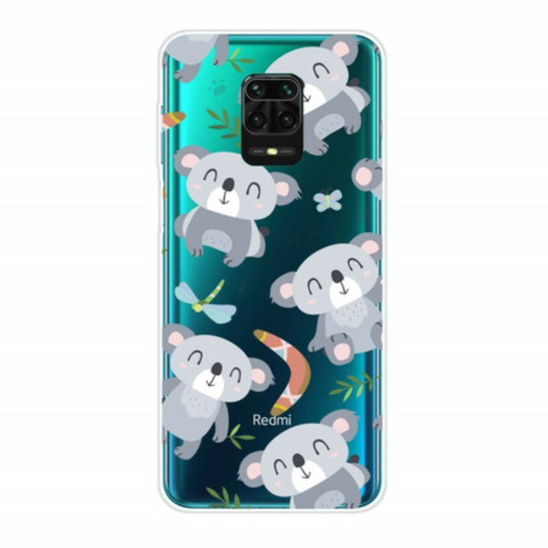 Kuori Xiaomi Redmi Note 9S / 9 Pro Pienet Harmaat Pandat