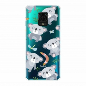 Kuori Xiaomi Redmi Note 9S / 9 Pro Pienet Harmaat Pandat