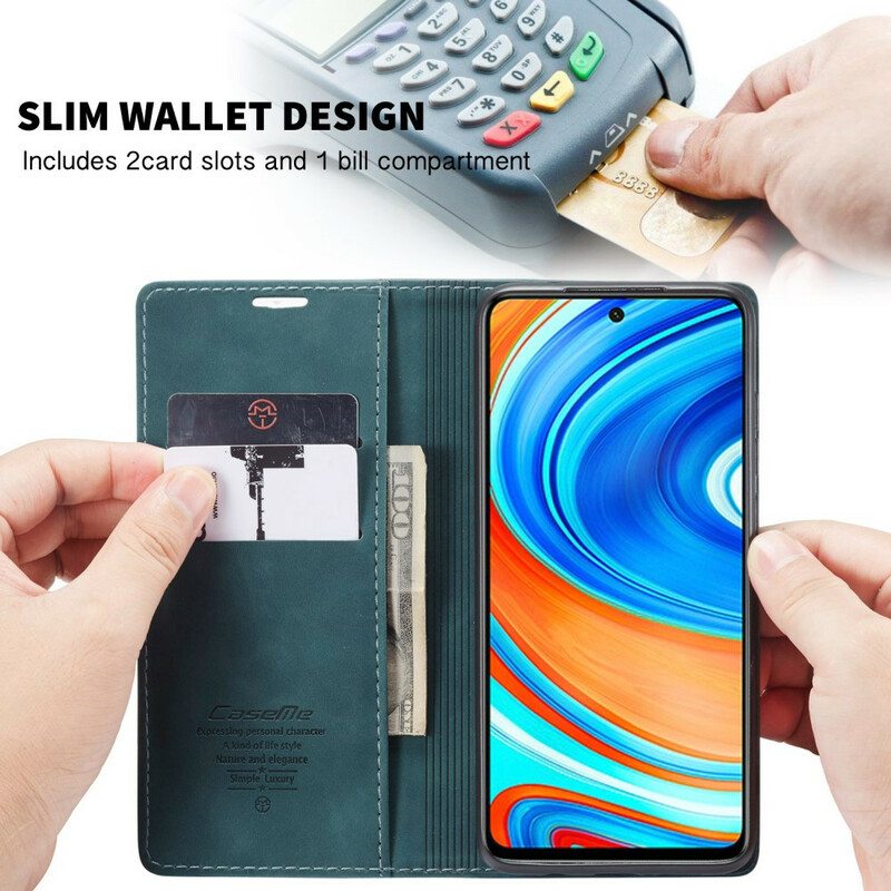 Puhelinkuoret Xiaomi Redmi Note 9S / 9 Pro Kotelot Flip Caseme Keinonahkaa