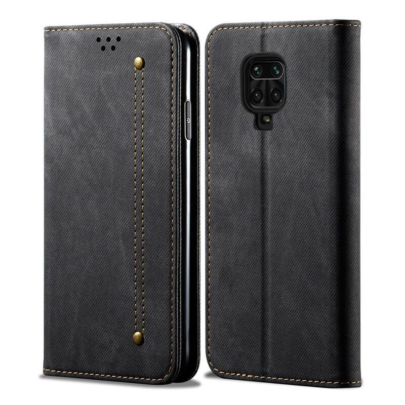 Puhelinkuoret Xiaomi Redmi Note 9S / 9 Pro Kotelot Flip Denim Kangas