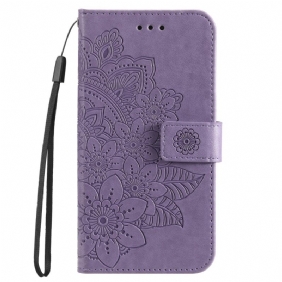 Flip Case Honor Magic 5 Lite Suojaketju Kuori Strappy Mandala