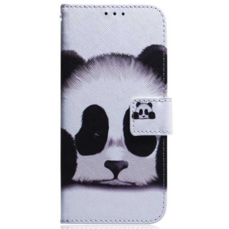 Nahkakotelo Honor Magic 5 Lite Suojaketju Kuori Strappy Panda