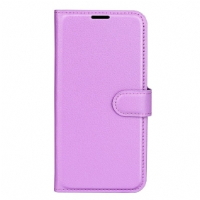 Flip Case Samsung Galaxy A14 / A14 5G Klassinen Keinonahka