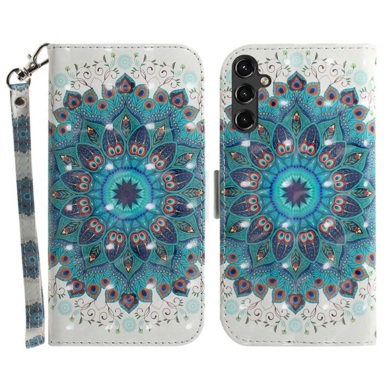 Kotelot Samsung Galaxy A14 / A14 5G Suojaketju Kuori Strappy Mandala