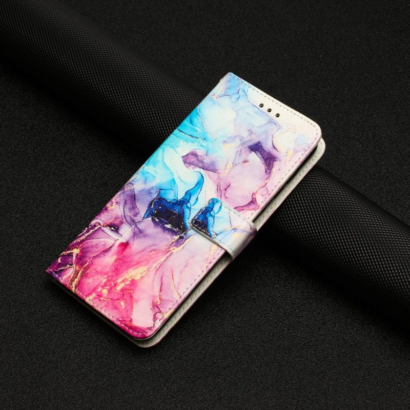 Kotelot Samsung Galaxy A14 / A14 5G Suojaketju Kuori Strip Marble