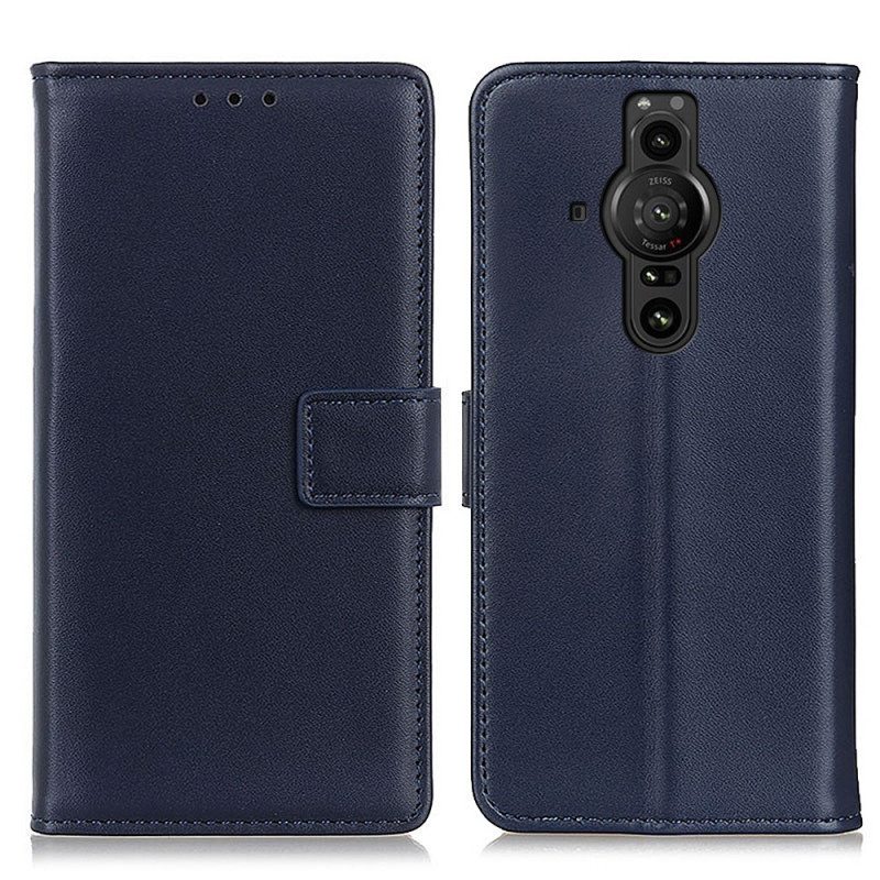 Flip Case Sony Xperia Pro-I Tavallista Keinonahkaa