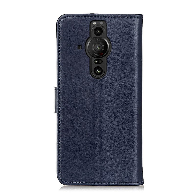 Flip Case Sony Xperia Pro-I Tavallista Keinonahkaa