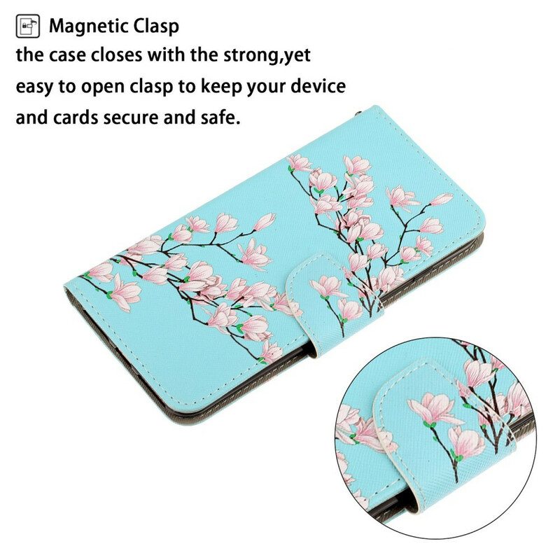 Flip Case Xiaomi Redmi 9 Suojaketju Kuori Strappy Pensas