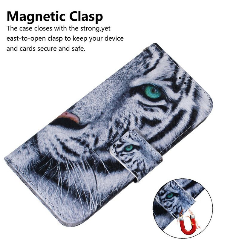 Flip Case Xiaomi Redmi 9 Tiikerin Kasvot