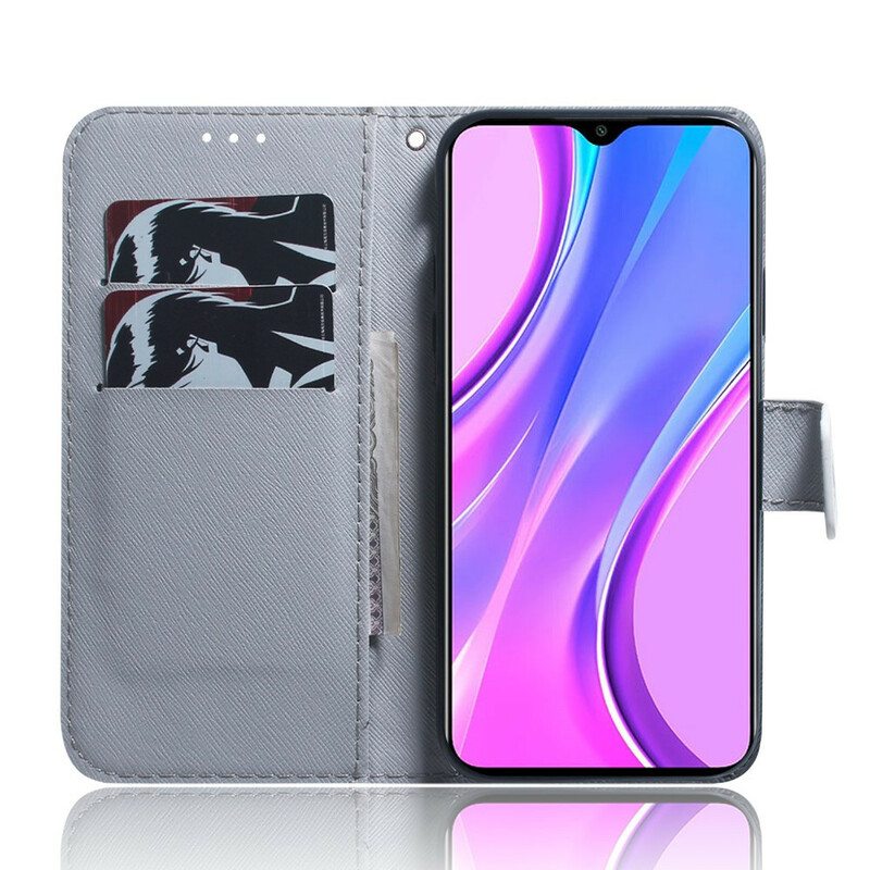 Flip Case Xiaomi Redmi 9 Tiikerin Kasvot