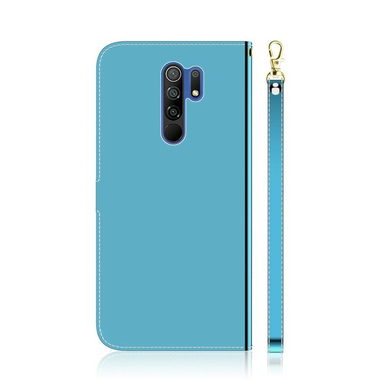 Nahkakotelo Xiaomi Redmi 9 Keinonahkainen Peilin Kansi