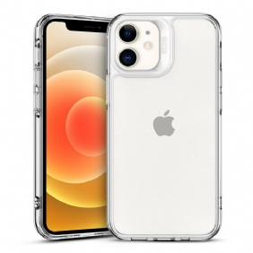 Case iPhone 12 Mini Lasinen Takaosa Ja Silikonireunat