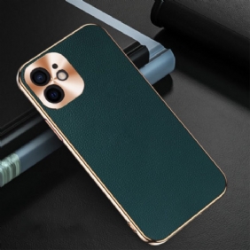 Case iPhone 12 Mini Suojakuori Valokuvamoduulin Suojaus Aitoa Nahkaa