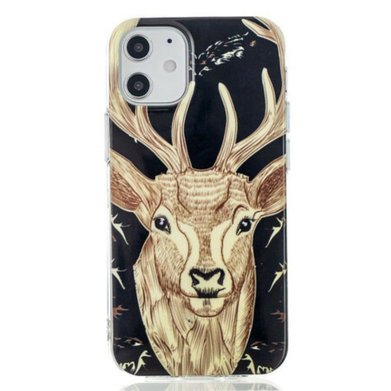 Kuori iPhone 12 Mini Fluoresoiva Majestic Deer