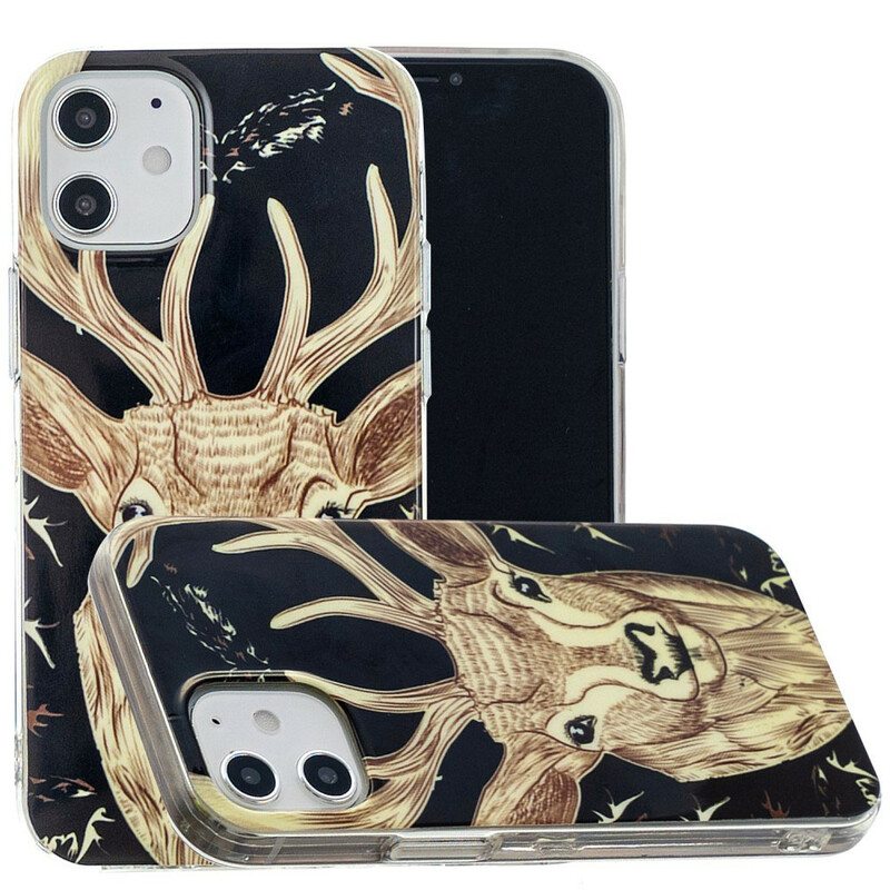 Kuori iPhone 12 Mini Fluoresoiva Majestic Deer