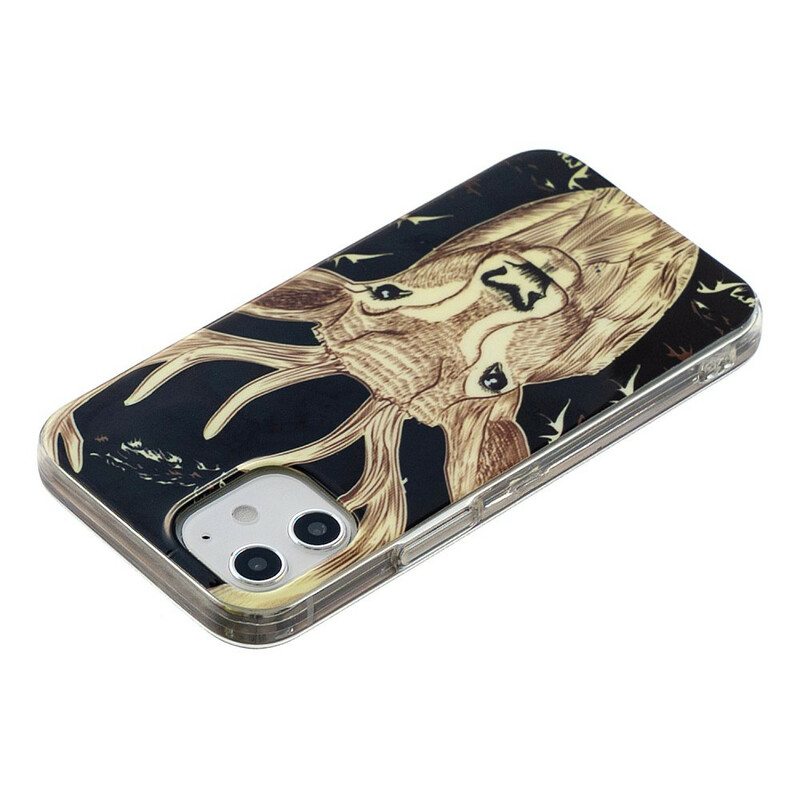 Kuori iPhone 12 Mini Fluoresoiva Majestic Deer