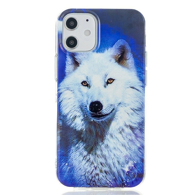 Kuori iPhone 12 Mini Fluoresoiva Wolf-sarja