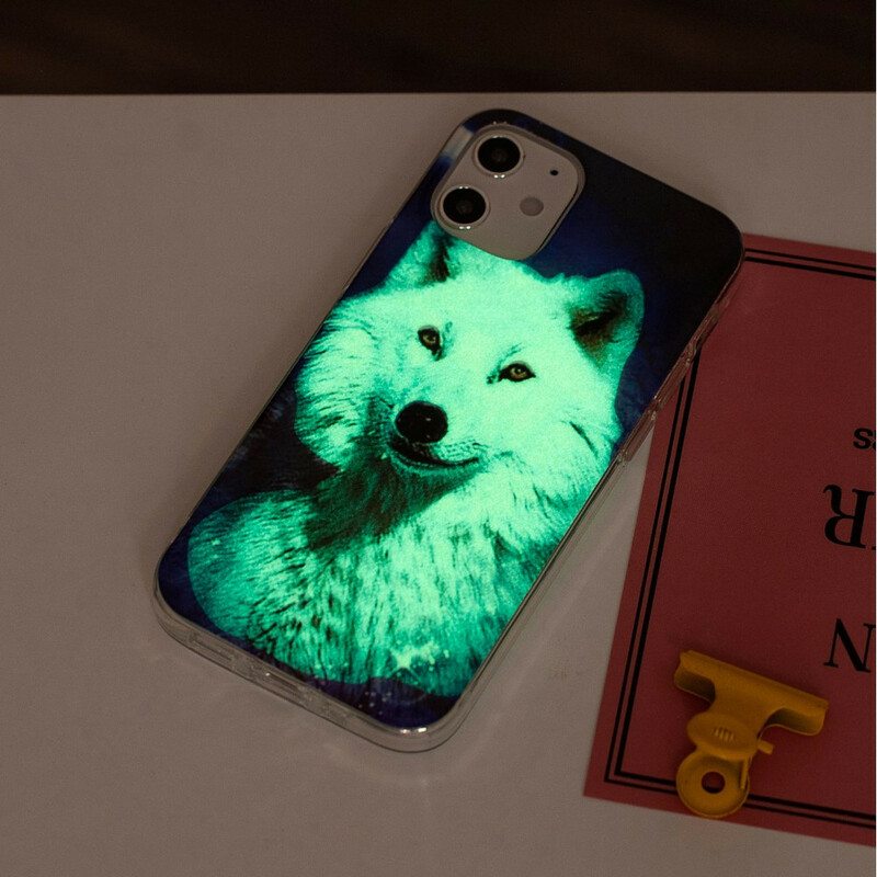 Kuori iPhone 12 Mini Fluoresoiva Wolf-sarja