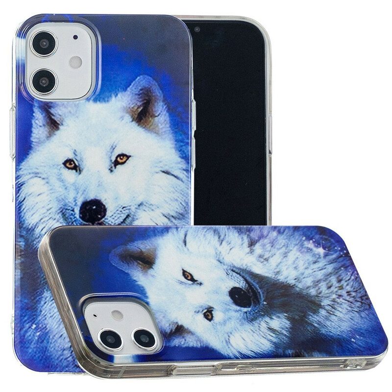 Kuori iPhone 12 Mini Fluoresoiva Wolf-sarja