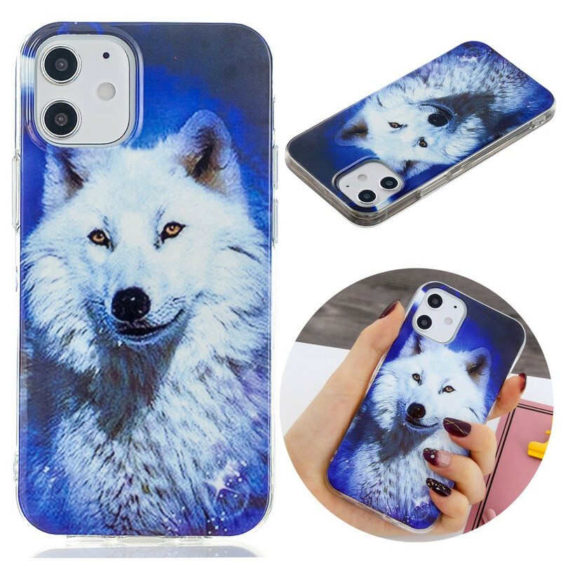 Kuori iPhone 12 Mini Fluoresoiva Wolf-sarja