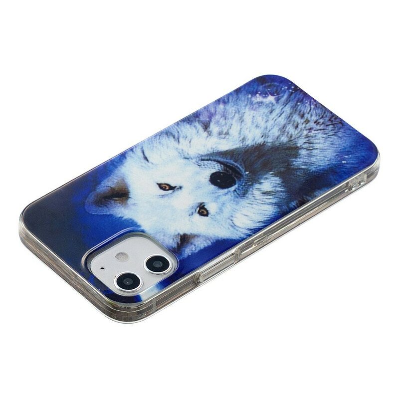 Kuori iPhone 12 Mini Fluoresoiva Wolf-sarja