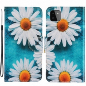 Kotelot Samsung Galaxy A22 5G Suojaketju Kuori Thong Daisies