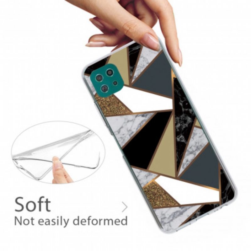 Kuori Samsung Galaxy A22 5G Geometrinen Marmori