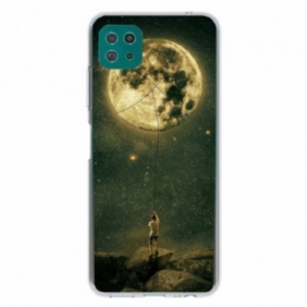 Kuori Samsung Galaxy A22 5G Joustava Moon Man