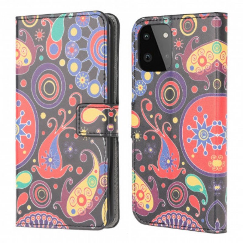 Nahkakotelo Samsung Galaxy A22 5G Galaxy Design