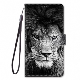 Nahkakotelo Xiaomi 13 Suojaketju Kuori Lanyard Lion