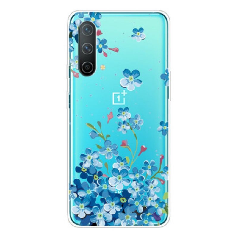 Case OnePlus Nord CE 5G Sinisiä Kukkia