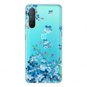 Case OnePlus Nord CE 5G Sinisiä Kukkia