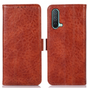 Flip Case OnePlus Nord CE 5G Hienovarainen Ompelu