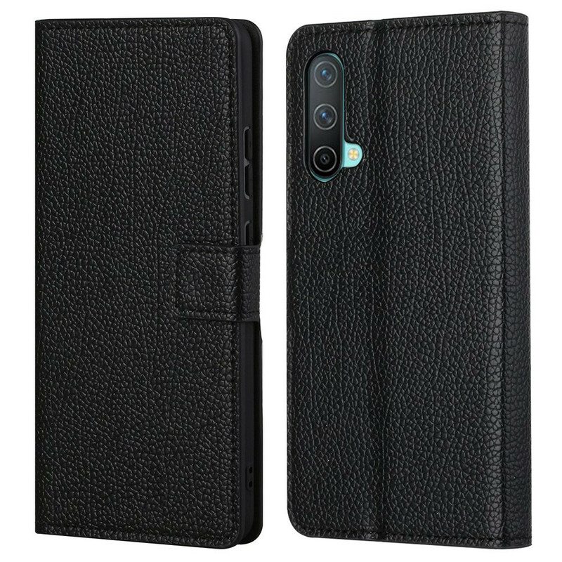 Flip Case OnePlus Nord CE 5G Litchi Grain -nahkaefekti