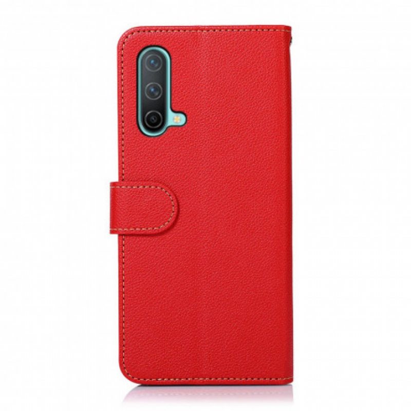 Flip Case OnePlus Nord CE 5G Litsi Style Rfid Khazneh