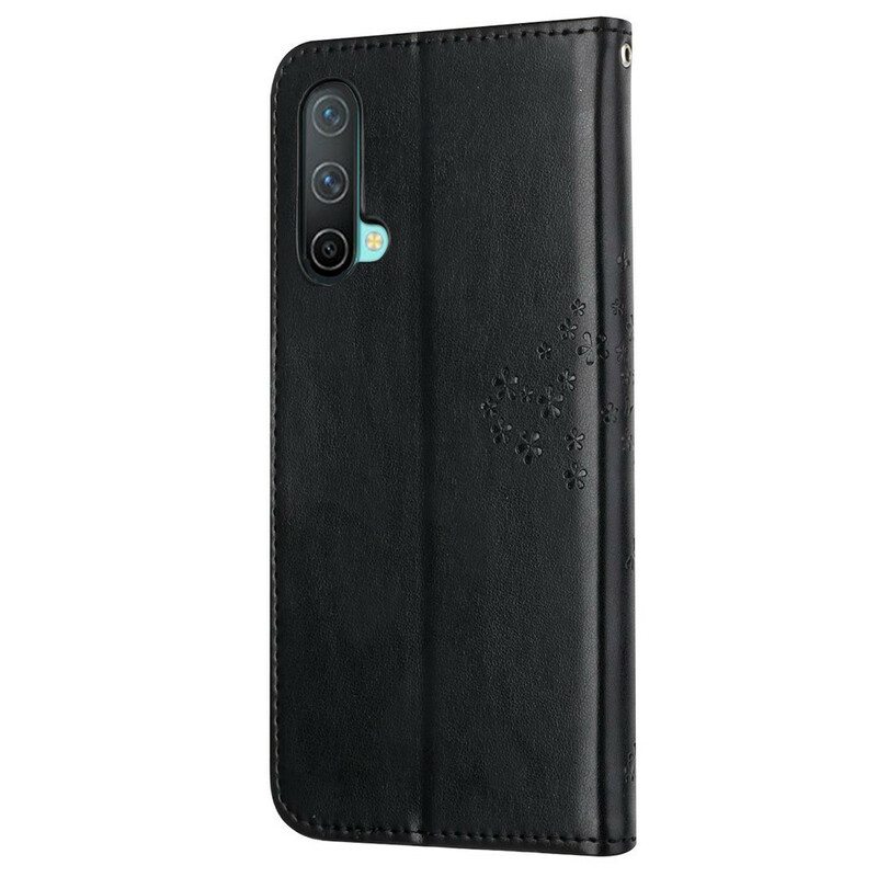 Flip Case OnePlus Nord CE 5G Suojaketju Kuori Tangapuu Ja Pöllöt