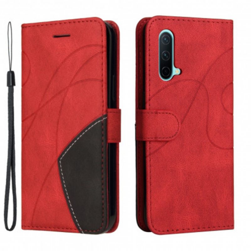 Kotelot OnePlus Nord CE 5G Kaksisävyinen Signature Faux Leather