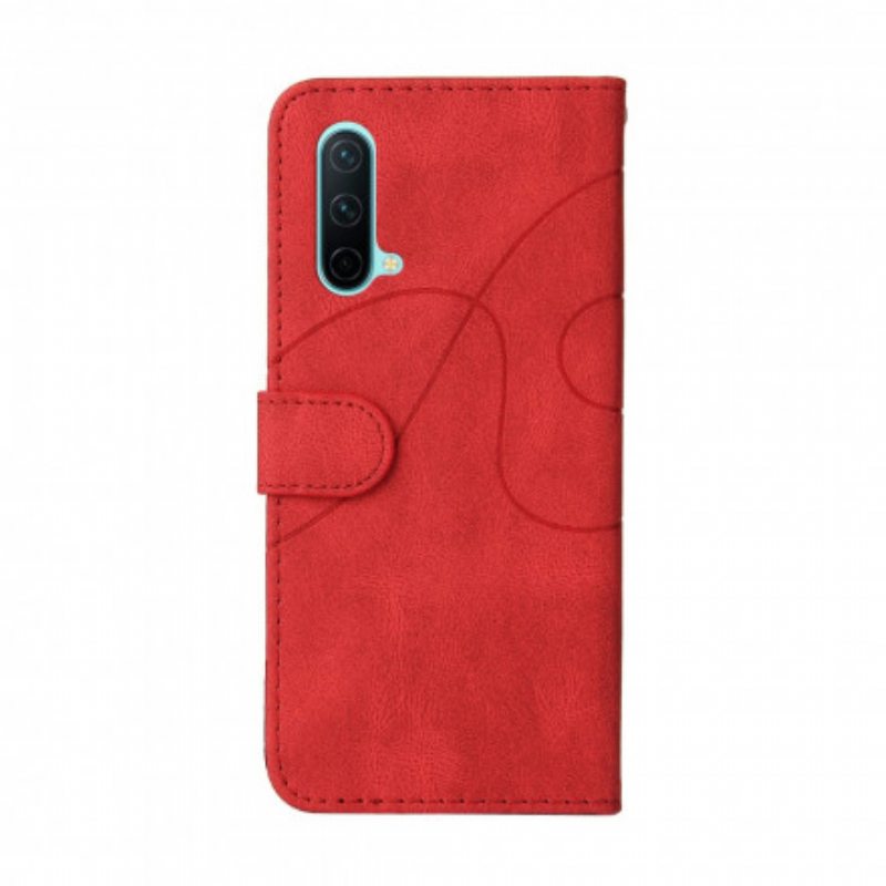 Kotelot OnePlus Nord CE 5G Kaksisävyinen Signature Faux Leather