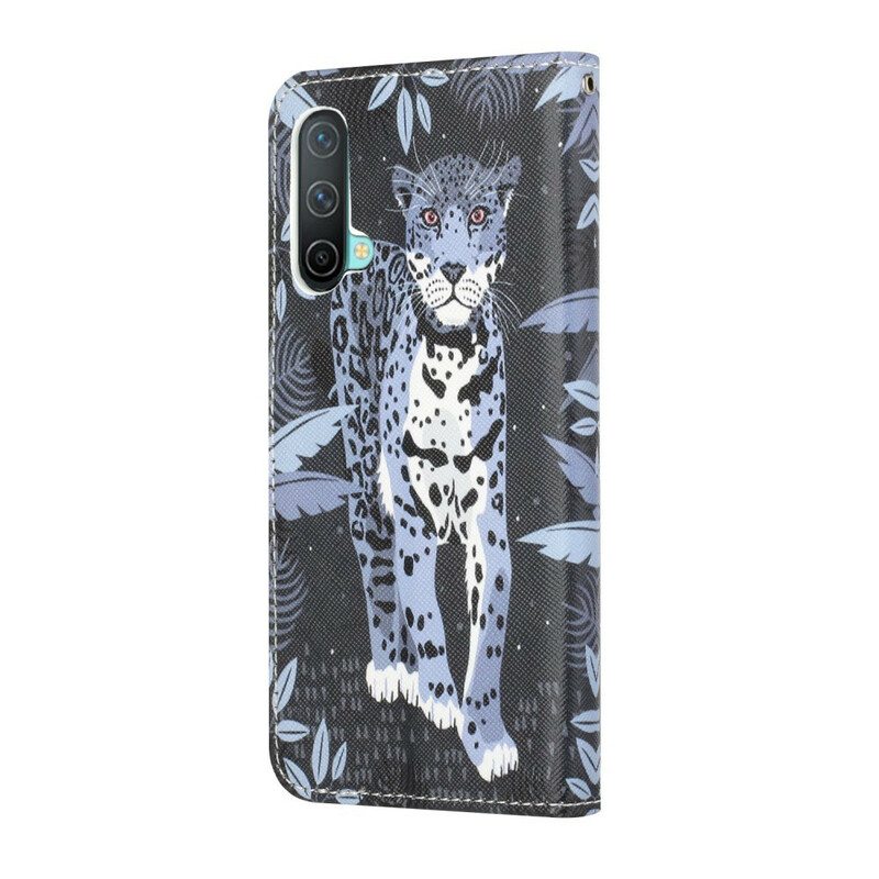 Kotelot OnePlus Nord CE 5G Suojaketju Kuori Strappy Leopard