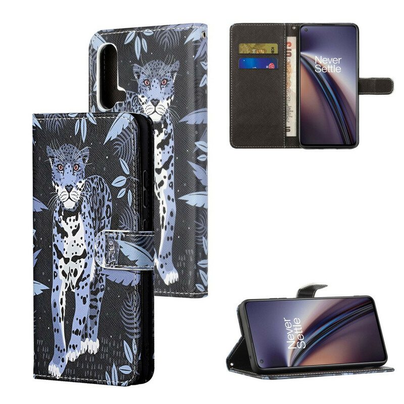 Kotelot OnePlus Nord CE 5G Suojaketju Kuori Strappy Leopard