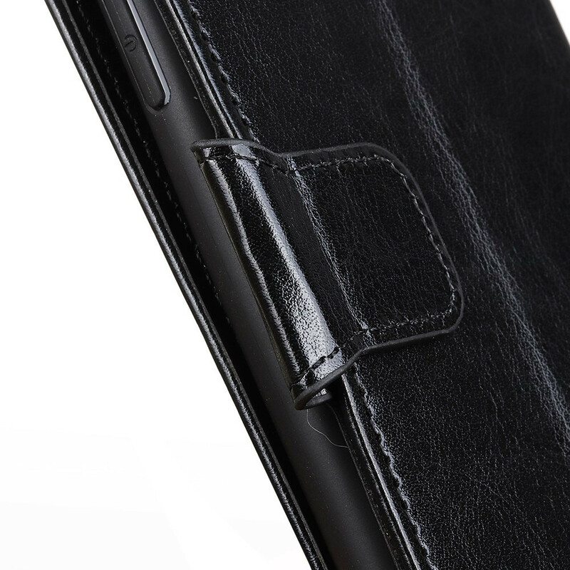 Flip Case Sony Xperia 5 II Lasitettu Keinonahka