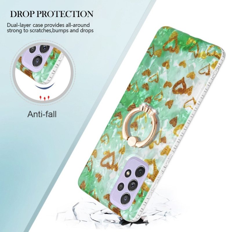 Case Samsung Galaxy A23 5G Sydämet Rengastuella