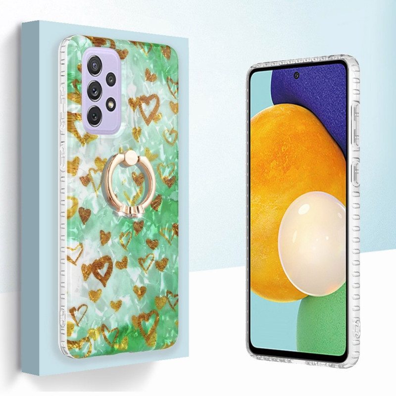 Case Samsung Galaxy A23 5G Sydämet Rengastuella