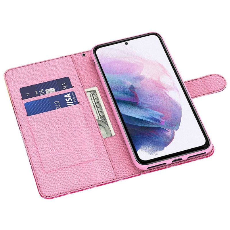 Kotelot Samsung Galaxy A23 5G Suojaketju Kuori Strappy Paisley -kuvio